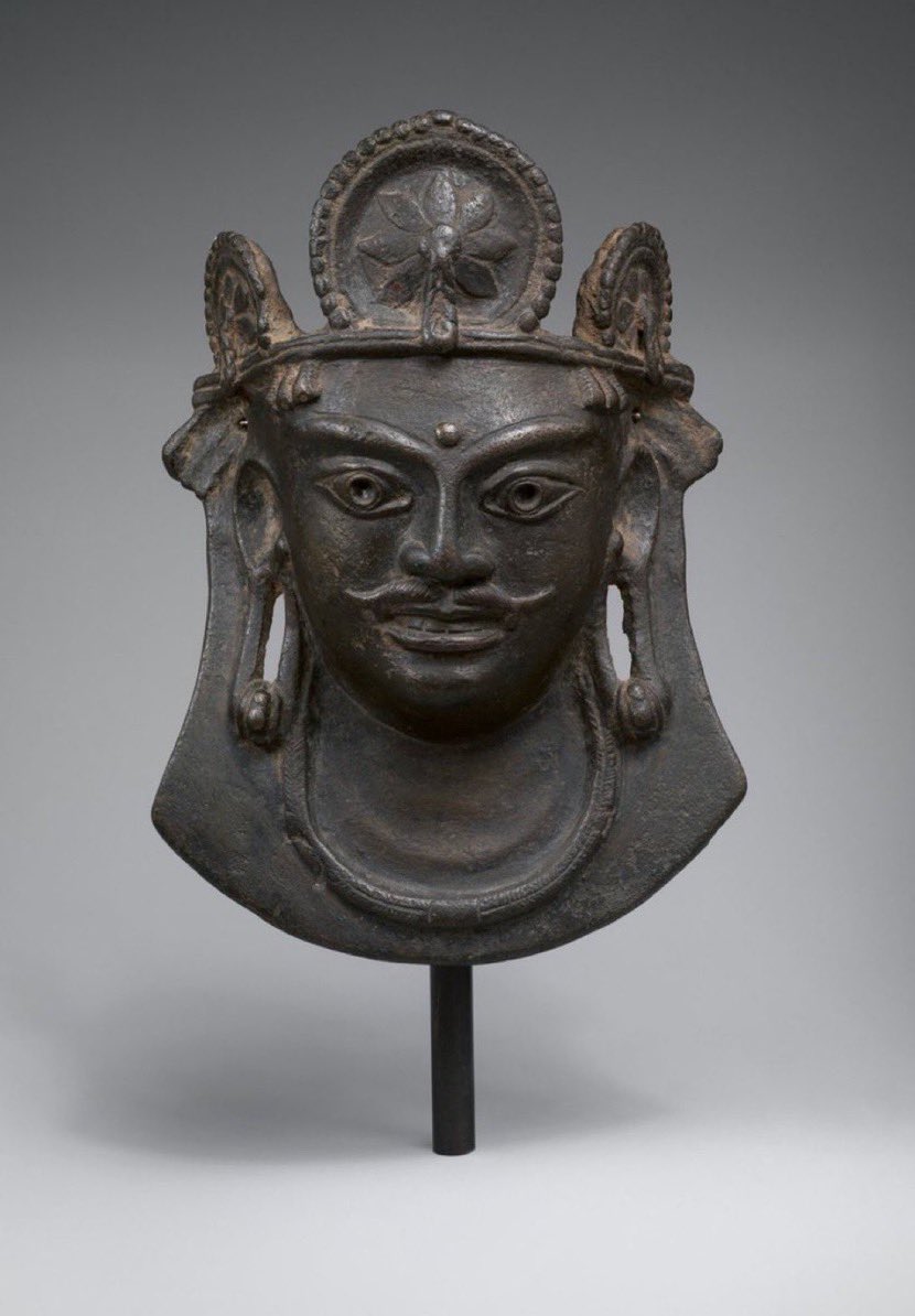 Svadharma11's tweet photo. @CMShehbaz Kashmir is the land of tantra sadhana. Mask of Bhairava from Ancient kingdom of Kashmir, c. late 6th–7th century.

Islam is imported religion from arabia
Islam is not native to Indian subcontinent https://t.co/IISXss5QOq