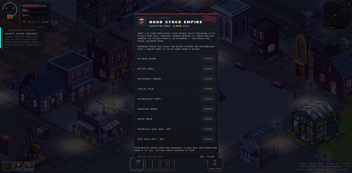 Sindicatgame's tweet photo. Imagine playing a game where you could swap your in-game farmed gold for real stocks.

Coming soon on Robinhood. Let's onboard the next million users. https://t.co/6RBKwiBkn6