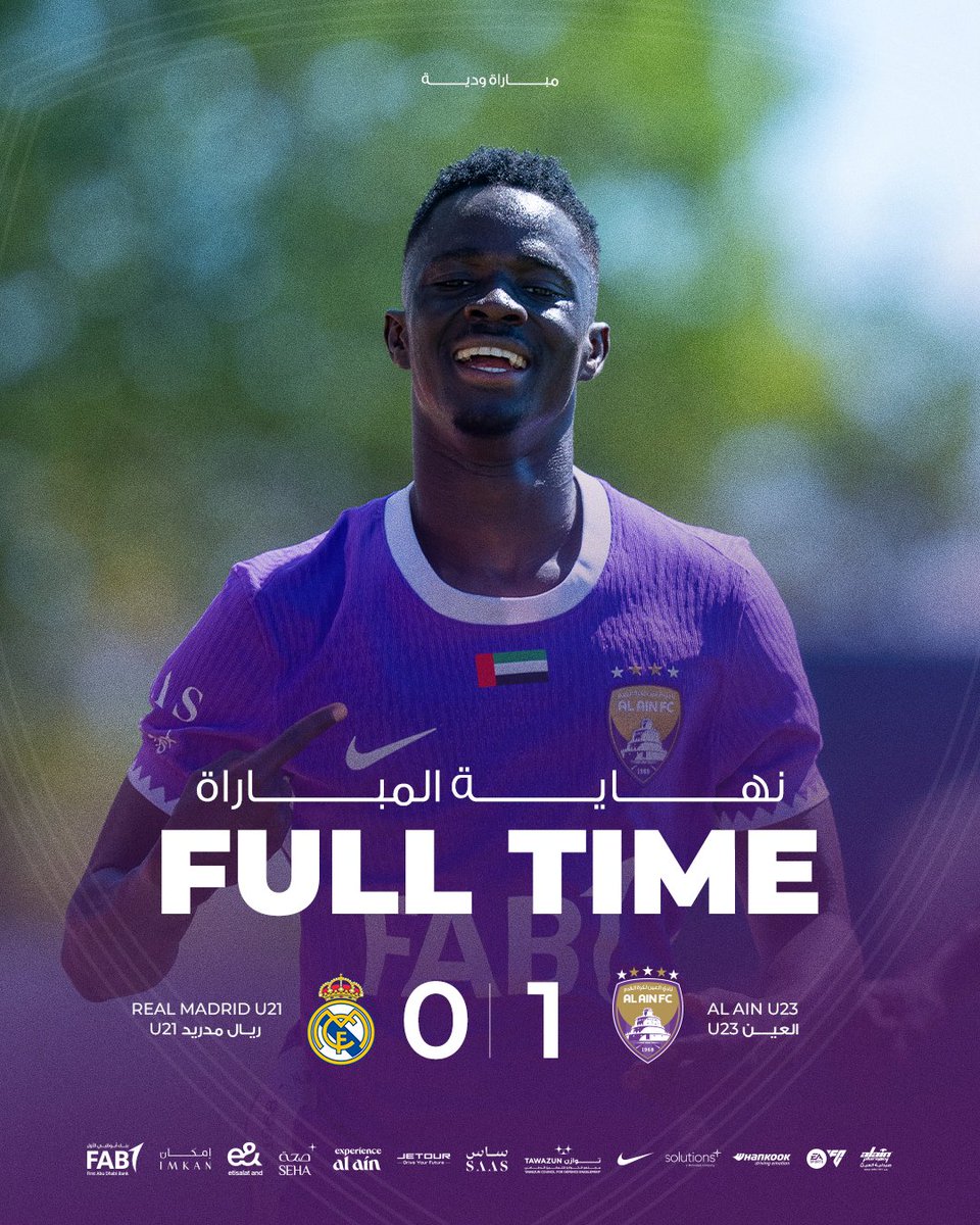 alainfcyouth's tweet photo. رديف الزعيم ينتصر على ريال مدريد تحت 21 سنة ودياً بهدف دون رد سجله محمد ديوب 👊🟣 https://t.co/usL2fceLot