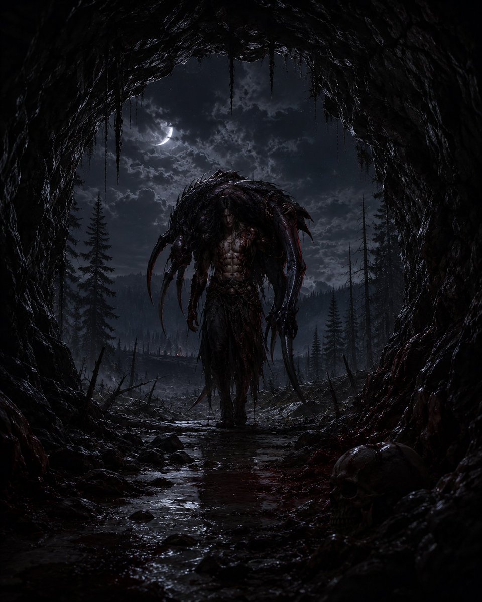 BlueOfTheChaos's tweet photo. *Se podía apreciar una silueta en el horizonte acercandose a la guarida. Fue entonces que al llegar, se puso apreciar las antiguas heridas en el cuerpo y las nuevas que se habían infligido en la caza contra la bestia. Lanzó dicho monstruo cerca de Big Mamá para dejarla que + https://t.co/pEqUdhmC2t
