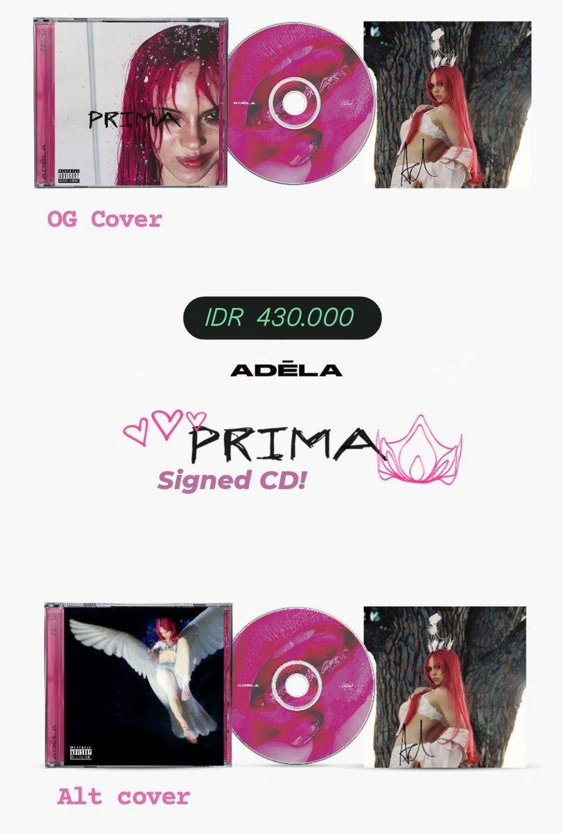 game_of_merch's tweet photo. [OPEN PO] Adēla Prima SIGNED CD

💰sesuai foto, bersih INA
📍Jogjakarta

Tags wts jual beli preorder adela jastip jasa titip usa uk kaset cassette vinyl original official musik western ina indo indonesia fandom https://t.co/rLU904IRD0
