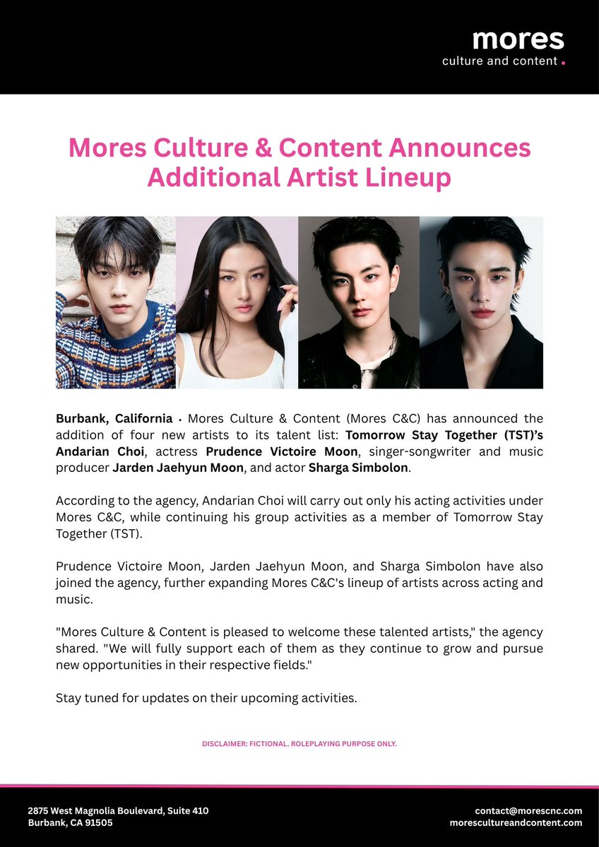 TheSasmores's tweet photo. ㅤ 
📨  𝗠𝗢𝗥𝗘𝗦 𝗖𝗨𝗟𝗧𝗨𝗥𝗘 𝗔𝗡𝗗 𝗖𝗢𝗡𝗧𝗘𝗡𝗧 
⠀⠀  5 August 2026    |    OFFICIAL WEBSITE

⠀⠀  𝗪𝗲𝗹𝗰𝗼𝗺𝗲, 𝗡𝗲𝘄 𝗘𝘅𝗰𝗹𝘂𝘀𝗶𝘃𝗲 𝗧𝗮𝗹𝗲𝗻𝘁𝘀ⵑ
⠀⠀  »  𝘙𝘦𝘢𝘥 𝘮𝘰𝘳𝘦 𝘣𝘦𝘭𝘰𝘸.
ㅤ https://t.co/oLva2UwYwf