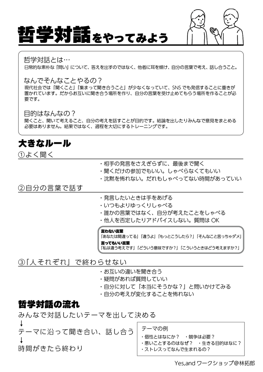 engeki_works's tweet photo. 哲学対話の詳細はこちらの画像をごらんください！ https://t.co/fYHH12v4MT