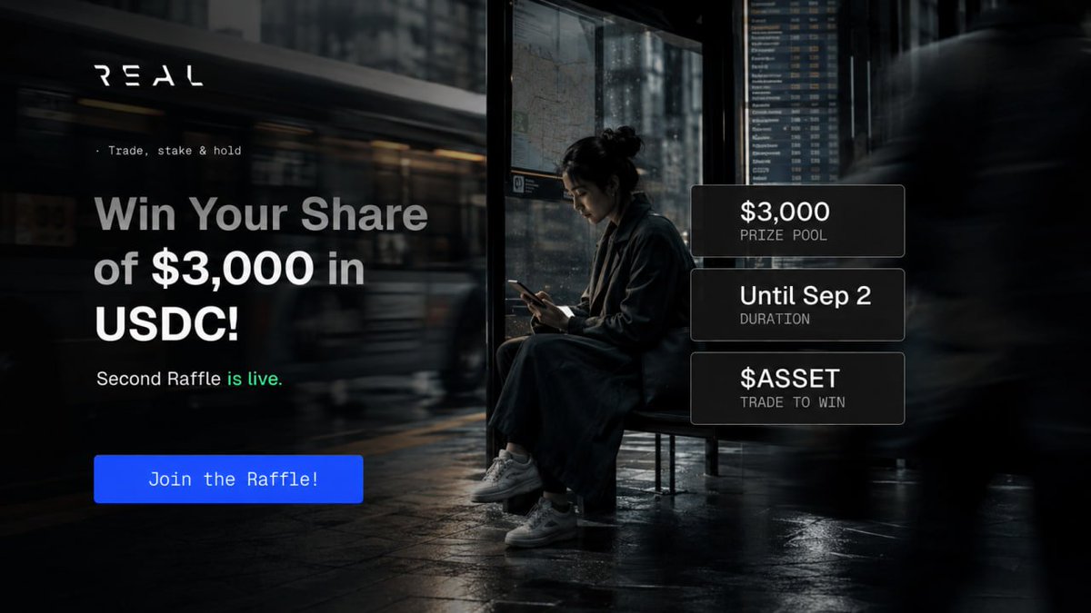 RealFinOfficial's tweet photo. The second $ASSET Trading Competition raffle is LIVE!

Another $3,000 in prizes is now up for grabs. 🔥

The raffle will run until September 2.

Every 500 points = 1 raffle ticket.

Trade. Stake. Hold. Stack points.

The more points you earn, the more entries you get.

Use OKX Wallet and unlock a 20% points boost. ⚡️

Enter the competition here:

https://t.co/hqlHC4eIOH