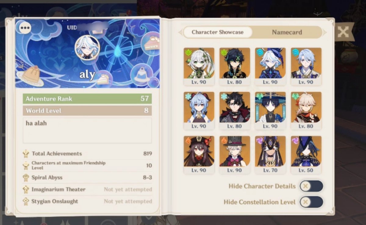lilhalpi's tweet photo. ⭐ #WTS AKUN GENSHIN + HSR ENDGAME‼️

pemakaian pribadi
login via hoyo (take gmail)
PRICE : 400k (bisa nego lagi BU)

genshin AR 57 | HSR TL 70
details in comment https://t.co/FspycmKvyq