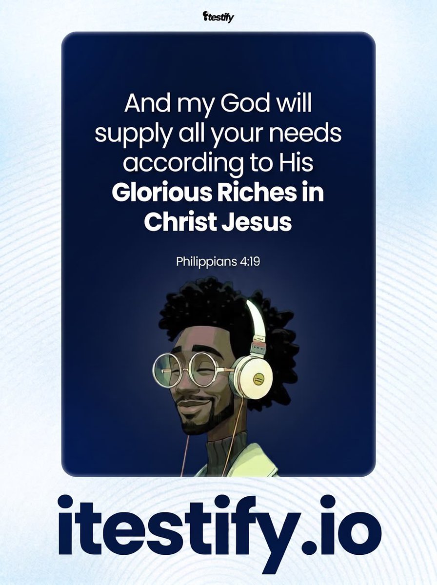 iTestifyHQ's tweet photo. Hey Testifiers! 👋🏾

Hope your day is going well!🤗

Here’s your gentle midweek reminder: God has never run out of resources. 

If it’s on your heart, it’s already on His radar. He knows exactly what you need.

Wishing you a day filled with peace &amp; favour💙

♾ Testimonies. 1 Home https://t.co/Wk89oEWvhI