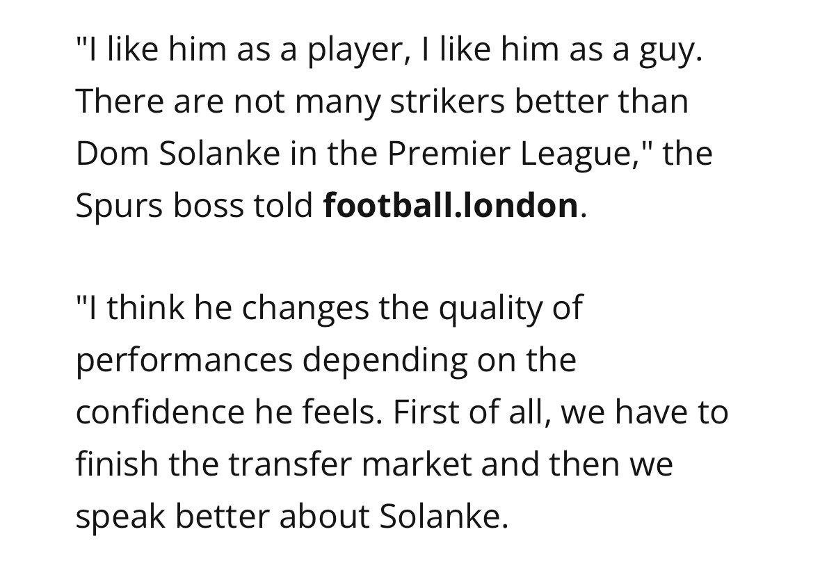 FPLEnglish's tweet photo. Interesting quotes from RDZ on Dom. Still don't think he ends up being our starting 9. https://t.co/FPcmckO2bO