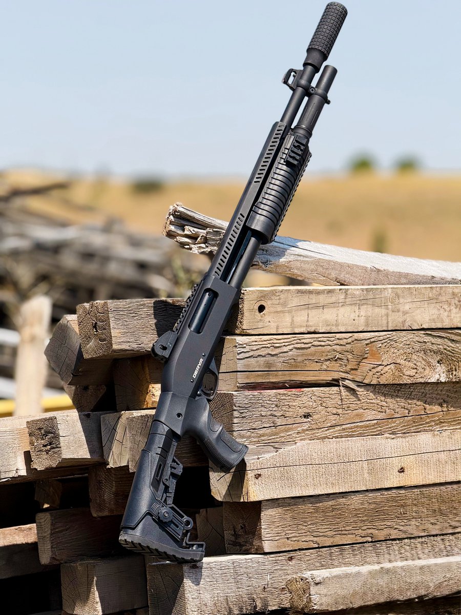 DeryaArms's tweet photo. "Derya CRQ-901 Pump Action Tactical Shotgun"

Designed in a tactical style that reflects both superior performance and a classic spirit.

With its durable construction and advanced features, the CRQ has been specifically developed for shooters and tactical enthusiasts seeking reliability and precision.

It offers a balanced and comfortable shooting experience thanks to its ergonomic stock options and enhanced textured grip surface. The classic stock structure provides additional comfort, while the shock-absorbing recoil pad minimizes vibration during firing. The model is available in three different configurations: fixed stock, telescopic stock with automatic deployment, and pistol grip stock with shell holder.

The specially textured fore-end enhances control and prevents slipping. The model is equipped with a full-length Picatinny rail, offering both a sleek appearance and functionality, allowing the attachment of accessories such as red dot sights.

Additionally, the 22 mm Picatinny rails located on the lower section enable easy mounting of accessories such as lasers, flashlights, foregrips, or bipods, providing versatile usage options.

With a 6+1 capacity, the model features a highly durable barrel machined from 4140 steel, ensuring long service life, reliability, and high performance.
Key Features: 

• Three ergonomic stock options
• Shock-absorbing recoil pad to reduce vibration
• Superior grip with non-slip textured fore-end

🌎 For any inquiries, questions, or dealer information requests, please feel free to reach out to us at support@deryaarms.com. We are eager to assist you in any way we can.

🇹🇷 For domestic inquiries and requests, please contact us via pazarlama@deryaarms.com.
You can find us online at:
Website: https://t.co/ZCswsqNfVl
Instagram: https://t.co/tS6MugK1a8
Facebook: https://t.co/ruHO3LStpd
Telephone: +90 332 514 81 18

Feel free to connect with us through any of these channels. We look forward to hearing from you!