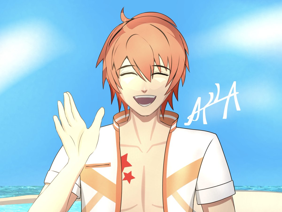 ayl__i's tweet photo. I got wet after having fun. #utapri https://t.co/Hu8L7AFeEy