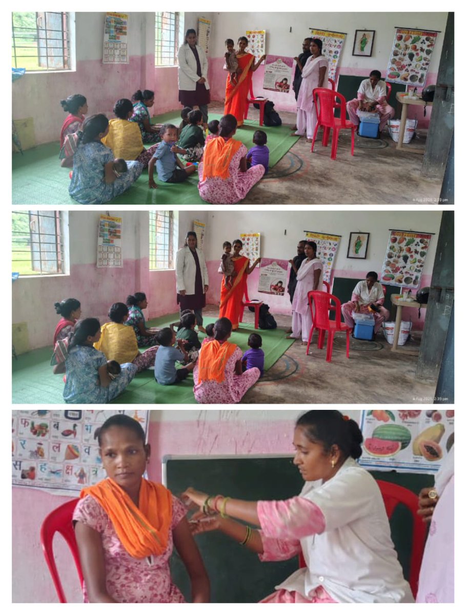BijapurHealth's tweet photo. 04/08/2026 Conducted VHSND In Palnar Punempara, Provided Vaccination to Antenatal Mothers and Children, As A Part Of World Breast Feeding Week Health Education Given Regarding Breast Feeding Techniques, Proper Latching , Burping And Exclusive Breastfeeding.
@MoHFW_INDIA https://t.co/xZVOQY3Dpo