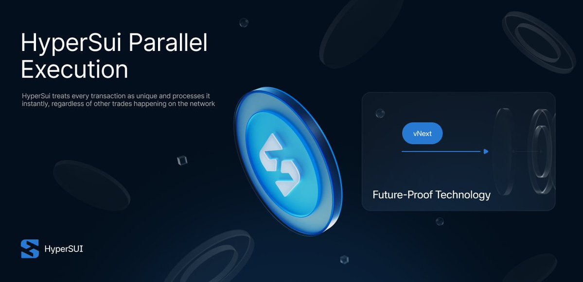 hypersui's tweet photo. 👨‍💻 Parallel Execution means your transactions never have to wait for one another

HyperSui treats every transaction as unique and processes it instantly!

Sui invokes consensus only to agree on transaction ordering

Meanwhile, every other operation continues to be processed in parallel

Millisecond speed ⚡️