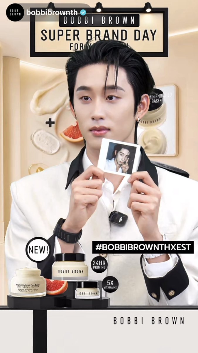 WEofficialTH's tweet photo. ชอบคอมเมนต์นี้ คิดว่าป้าสายตาดีนักเหรอ … ผมก็มองไม่เห็นคับ 5555555555

GLOW BEST WITH EST
#BobbiBrownTHxEST
#est_rvp https://t.co/ExOvnto5Vn