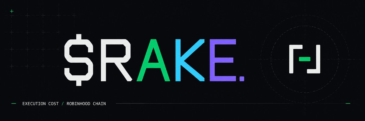 rake4663's tweet photo. $RAKE launches today on robinhood chain.

the product is simple: paste a tx, print the cost nobody prints.

spread. slippage. gas.

same asset. same size. same minute.

every pot gets raked. https://t.co/6ACDrh4E89