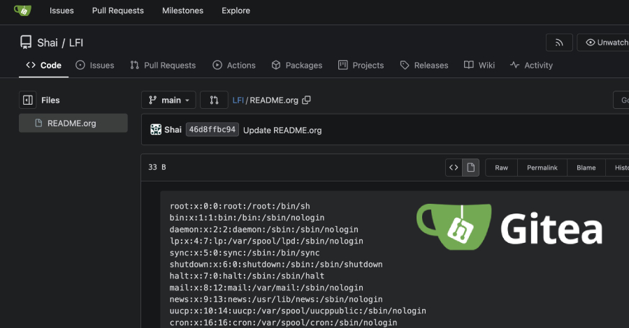 TheHackersNews's tweet photo. - No login
- No write access
- Just crafted Org-mode markup

🛑 CVE-2026-59774, a critical Gitea flaw, lets attackers use a public repository to read any file accessible to the Gitea service account. Gitea says it could also be chained into command execution.

How it works and what admins should check: https://t.co/uvhe6H0XVH