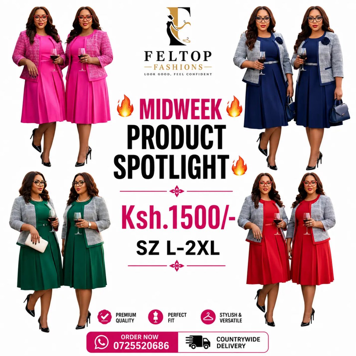 Feltopfashions's tweet photo. 🔥 MIDWEEK PRODUCT SPOTLIGHT 🔥
Upgrade your wardrobe with one of our best sellers! ✨ Premium quality, perfect fit, stylish &amp; affordable.
💰 KSh 1,500 📏 Sizes: L–2XL 📲 Order via WhatsApp
Feltop Fashions – Quality Fashion at Affordable Prices. #MidweekProductSpotlight #Feltop https://t.co/uaOUte0sLt