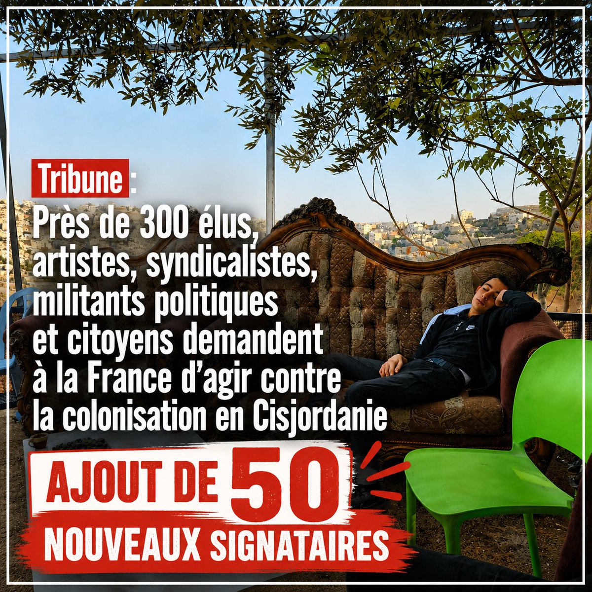 ghjattu_neru's tweet photo. Depuis hier, près de 50 personnes ont signé cette Tribune appelant la France à agir contre la colonisation en Cisjordanie en accord avec sa reconnaissance de l'état de Palestine. https://t.co/WGHffXb3ns