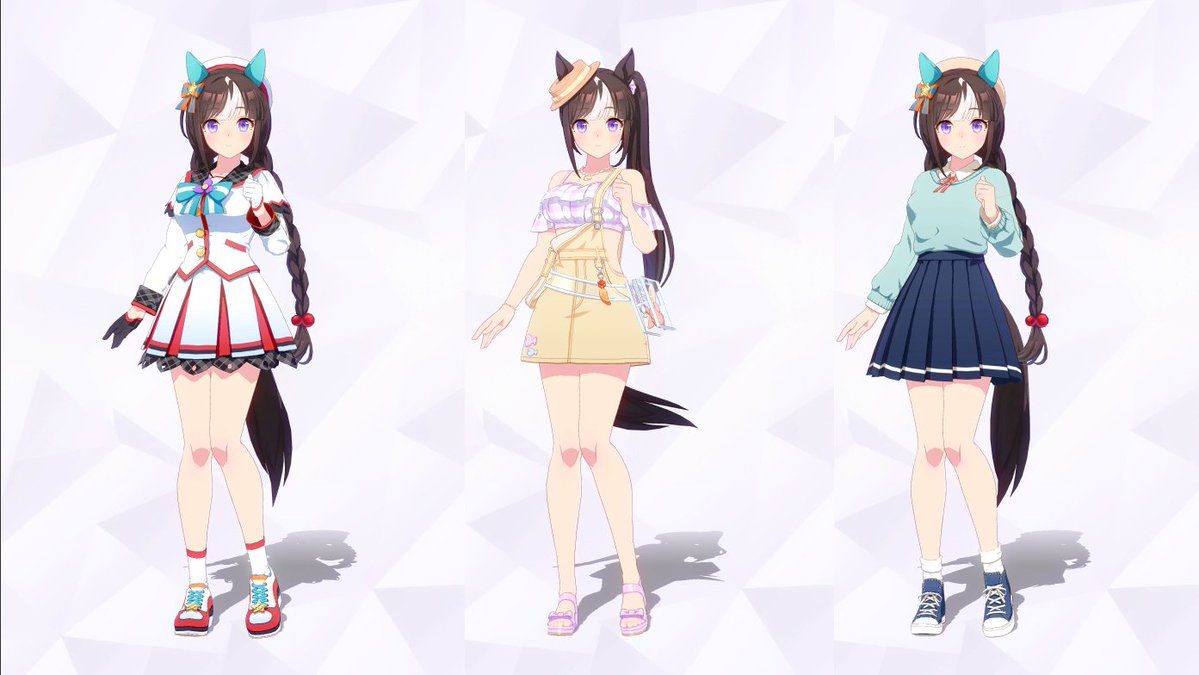 tkm_n_yzkr's tweet photo. ムチムチといえばタルマエですが(蹴られる音)、これは勝負服にしても私服にしても、上半身の防御力の高さ(露出の少なさ)に対して下半身はソックスもショート丈以下のミニスカで太ももからふくらはぎまで生でむき出しになってるから、余計太ももの太さが際立って印象が強く残るんだと思うんですよね(蹴 https://t.co/R8i3Tu68eQ