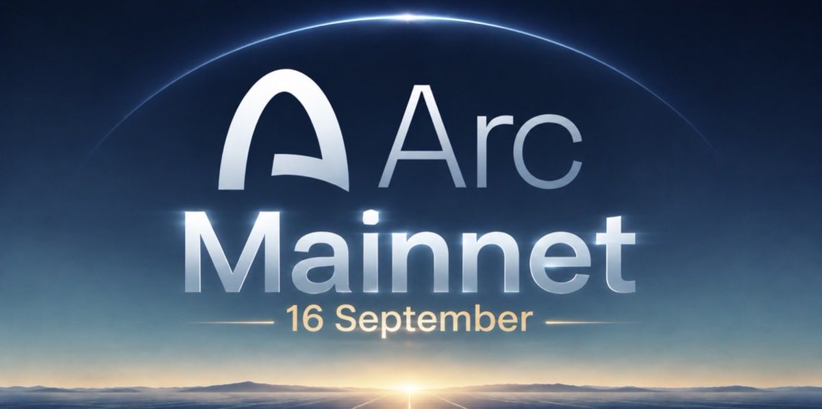 itMolka's tweet photo. Huge announcement 📣 

Eventually the @circle announced @Arc mainnet comes on 16 September ! 

41 days remained to Arc mainnet still enough time to get Architect badge and build something on Arc.

Many thought it’s late to start Arc project but as we see it’s not late. https://t.co/BqW86tINVu