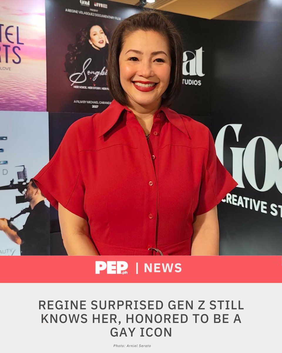 PEPalerts's tweet photo. Asia's Songbird Regine Velasquez: "I'm very happy and I'm honored being considered as a gay icon. I don't understand. I truly don't understand. When I was younger, I've always thought, 'Why?' But I'm very honored. Truly, I am."
https://t.co/wKNmPWR70o https://t.co/EnAoYAgfFk