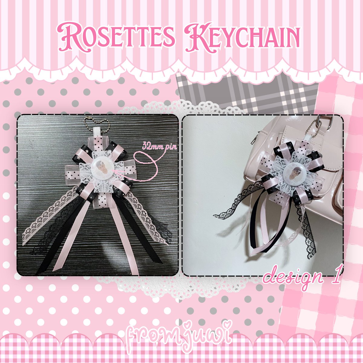 fromjuwii's tweet photo. 𝓡ℴ𝓈ℯ𝓉𝓉ℯ𝓈  𝒌𝒆𝒚𝒄𝒉𝒂𝒊𝒏 ⋆. 𐙚 ˚

available designs: 1,2,3 

ִֶָ🪽་༘ 3 slots available each
ᝰ.ᐟ ₱80 per design
ᝰ.ᐟ ₱95 with pin (25mm) 
ᝰ.ᐟ ₱99 with pin (32mm) 

dm me or reply to claim 𝄞⨾𓍢ִ໋ 

: wts lfb ph rosette keychain badge webbing ribbons pins https://t.co/wLIj9rYSF7