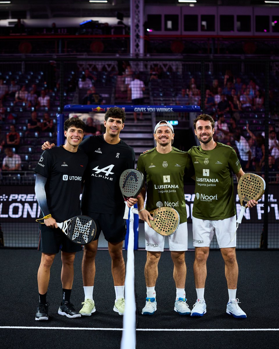 premierpadel's tweet photo. London, the 👑🎻 have arrived 🇬🇧

🔴 LIVE NOW
📺 Where to watch: https://t.co/DBxy82JRWv
📊 Livescore &amp; results: https://t.co/EdLc1cTNYw

#PremierPadel #LondonPremierPadelP1 https://t.co/jg6pxET1IU