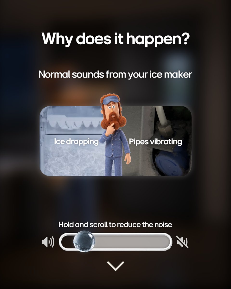 LGAfrica1's tweet photo. Does the sound of your refrigerator disturb your quiet nights?

You don't have to worry about it anymore! 🌙

#LifesGood #LGHomeAppliances #LGrefrigerator #LGIceSolution #LGInstaView https://t.co/eggoqhpOkR
