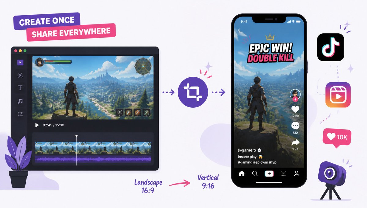 tonyentrep's tweet photo. Gaming clip too big for TikTok? Shot it landscape, need it vertical?
Crop to 9:16, compress, and post — all in the browser, no watermark.
Try it: https://t.co/CS1Ypx9ndZ
#ContentCreator #VideoEditing #VideoCompress https://t.co/xgu55ddURV
