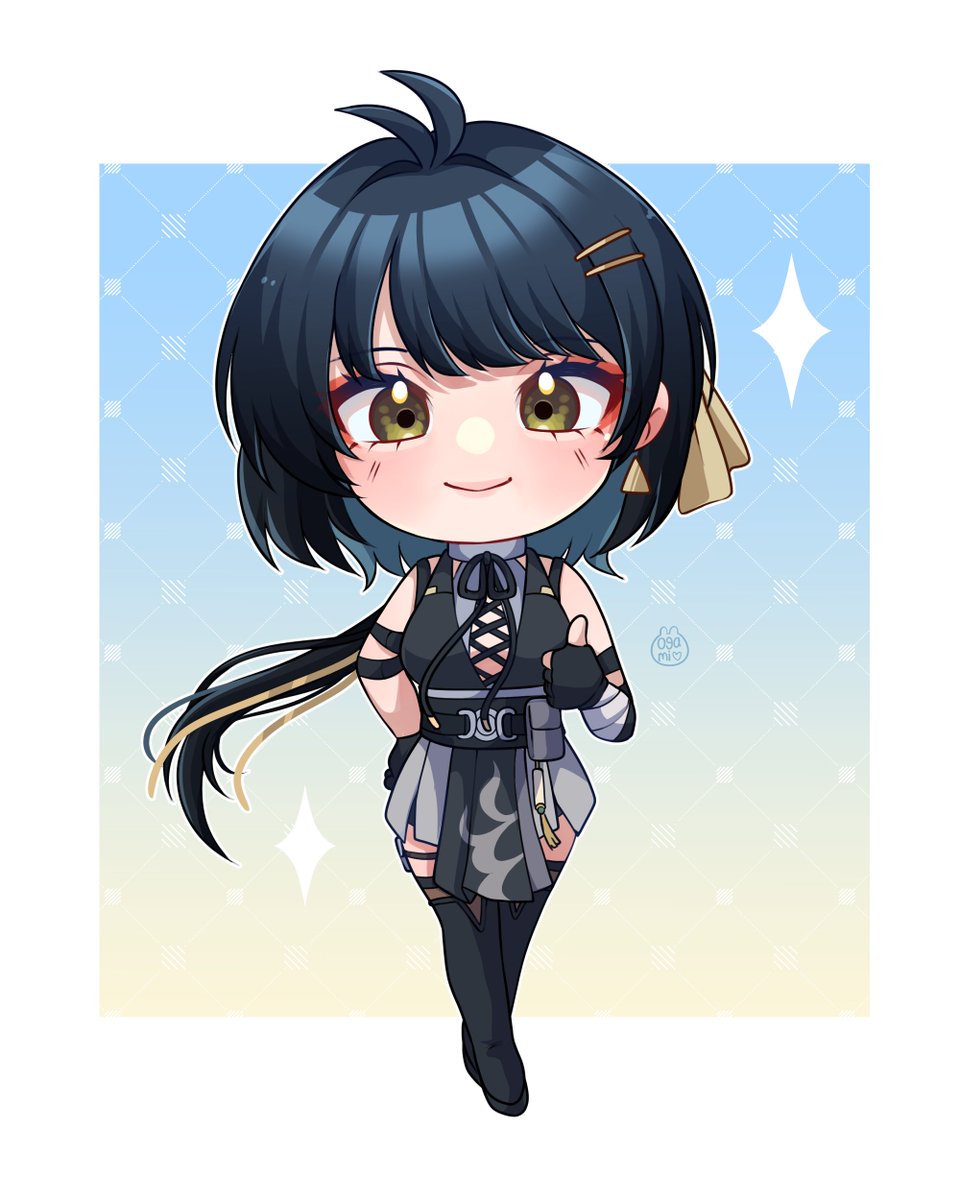 janejacksonVO's tweet photo. So for our first chibi, we have Female Rover with her "thumbs up" pose! 

Will be available as a sticker at @MCMComicCon Birmingham this Friday!

By @mimiogamimimi 🫶💕 https://t.co/PvGKreG7rt