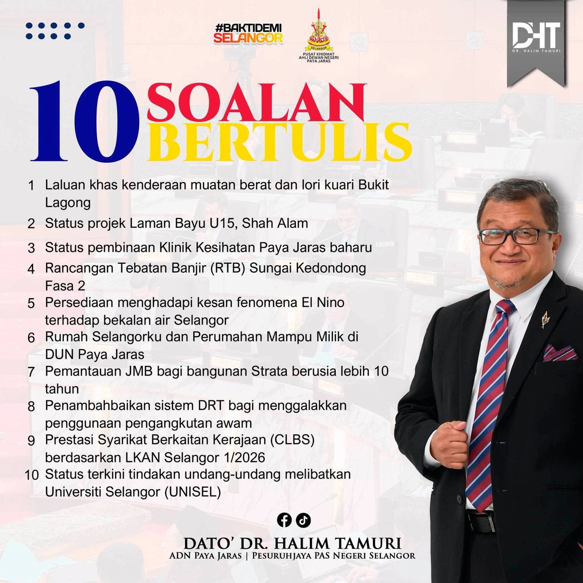 PASPNDengkil's tweet photo. PAS Selangor - 20 soalan, satu amanah: membawa suara rakyat Paya Jaras.

Insya-Allah, setiap isu yang dibangkitkan akan diperjuangkan agar mendapat perhatian, tindakan dan penyelesaian yang sewajarnya.

#BaktiDemiSelangor

YB Dato' Dr Pesuruhjaya ..... https://t.co/d5h53G6CcN https://t.co/QSgUCmQ5lL