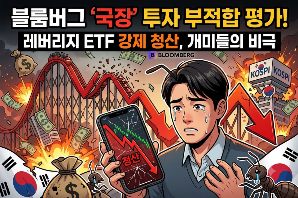 mm__cloud's tweet photo. 블룸버그 칼럼: "한국도 투자 불가 국가 되고 있다"

올해 코스피 5% 이상 급등락 33일 (닛케이 4일, 항셍 0일)
SK하이닉스 레버리지 ETF 고점 대비 -84%
강제청산 36만 계좌 중 62%가 35세 이하

금융위는 "근거 불분명한 수치, 우려 전혀 없다"며 반박.
AI 공급망 핵심인데 변동성이 너무 커서 외국인이 떠나는 중…

#코스피 #블룸버그 #개미 #레버리지ETF