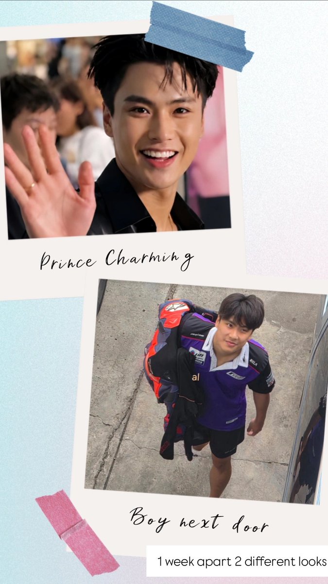 ayql83's tweet photo. 1 week apart. Same smiley face yet different vibes. 😂🫡🧡 #ohmpawat https://t.co/MQnxHuNPJB