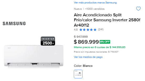 Gardelitooo's tweet photo. ❄️ ¡MANTENÉ TU HOGAR A LA TEMPERATURA IDEAL!

Antes: $947.999
Ahora: $869.999 💥
https://t.co/3vfso62Ytj
¡Disfrutá el confort todo el año! https://t.co/wnhEYatj9E