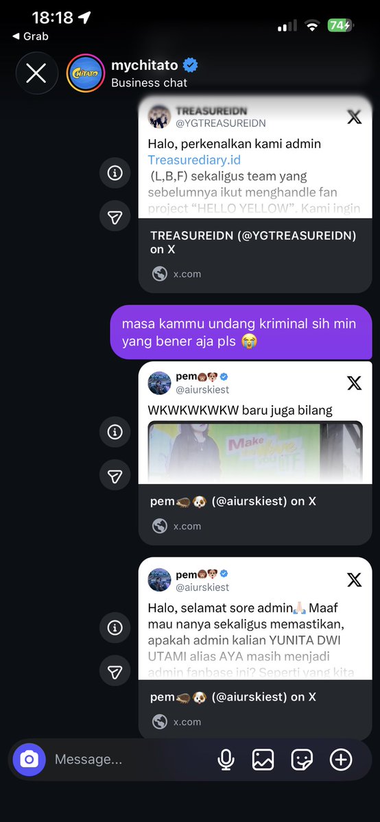 kyuucle's tweet photo. ok chitato ak noted makasih nyak 🫰🏻 https://t.co/2ZEGWSHaz0