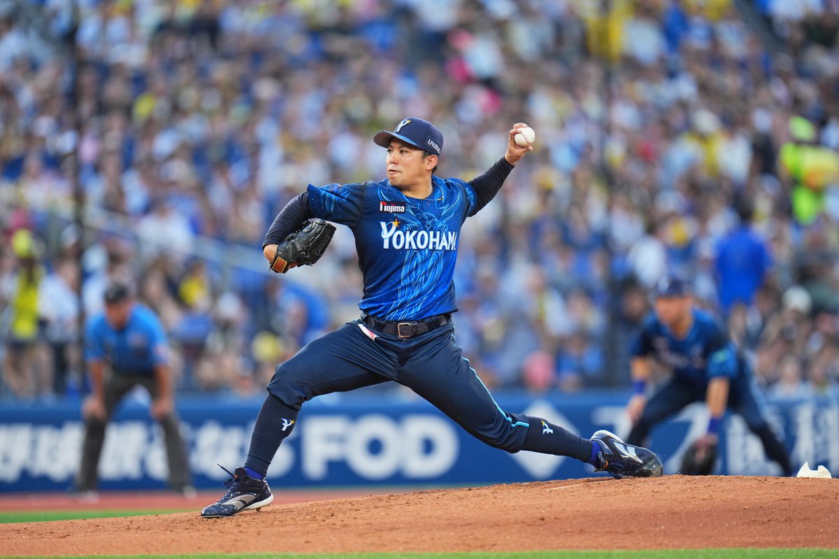 ydb_yokohama's tweet photo. #東克樹 選手が粘りの投球で試合をつくる!!!
7回を投げきり、要所を締める安定感をみせ、後続のリリーフ陣へバトンを繋ぐ💪👏

7回表
DB 11 - 3 T

#baystars https://t.co/89qbaHMCsm