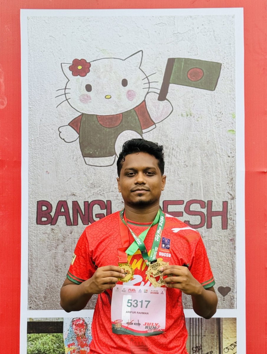 arifurr14's tweet photo. Alhamdulillah
Completed successfully "July Run 2026-Season 2".
#JulyRun #Marathon https://t.co/Zhh6ZOCn7z