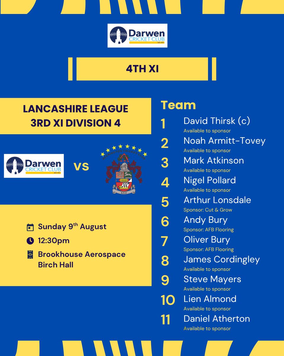 DarwenCC's tweet photo. Weekend Teams 🗼

Here's how we line up 👇 https://t.co/X9EnfVt2v8