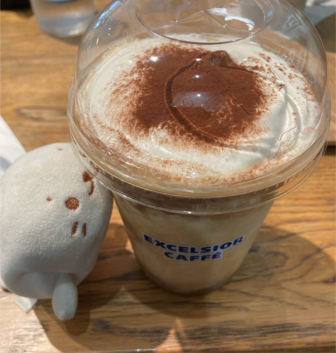 atelierfeuille's tweet photo. まだ間に合う！って事で東京駅まで行ってきたん♪
UFOキャッチャーたんも気になったけど今回はプリンたんをお迎えしましたん
暑かったので帰りにエクセルシオールでミルチェエスプレッソを飲みました☕︎
「ふしぎなのみもの…」
美味しかったけど思ってたのと違ったねぇ

#しろたん #ミルチェ https://t.co/zCh4m2yTna