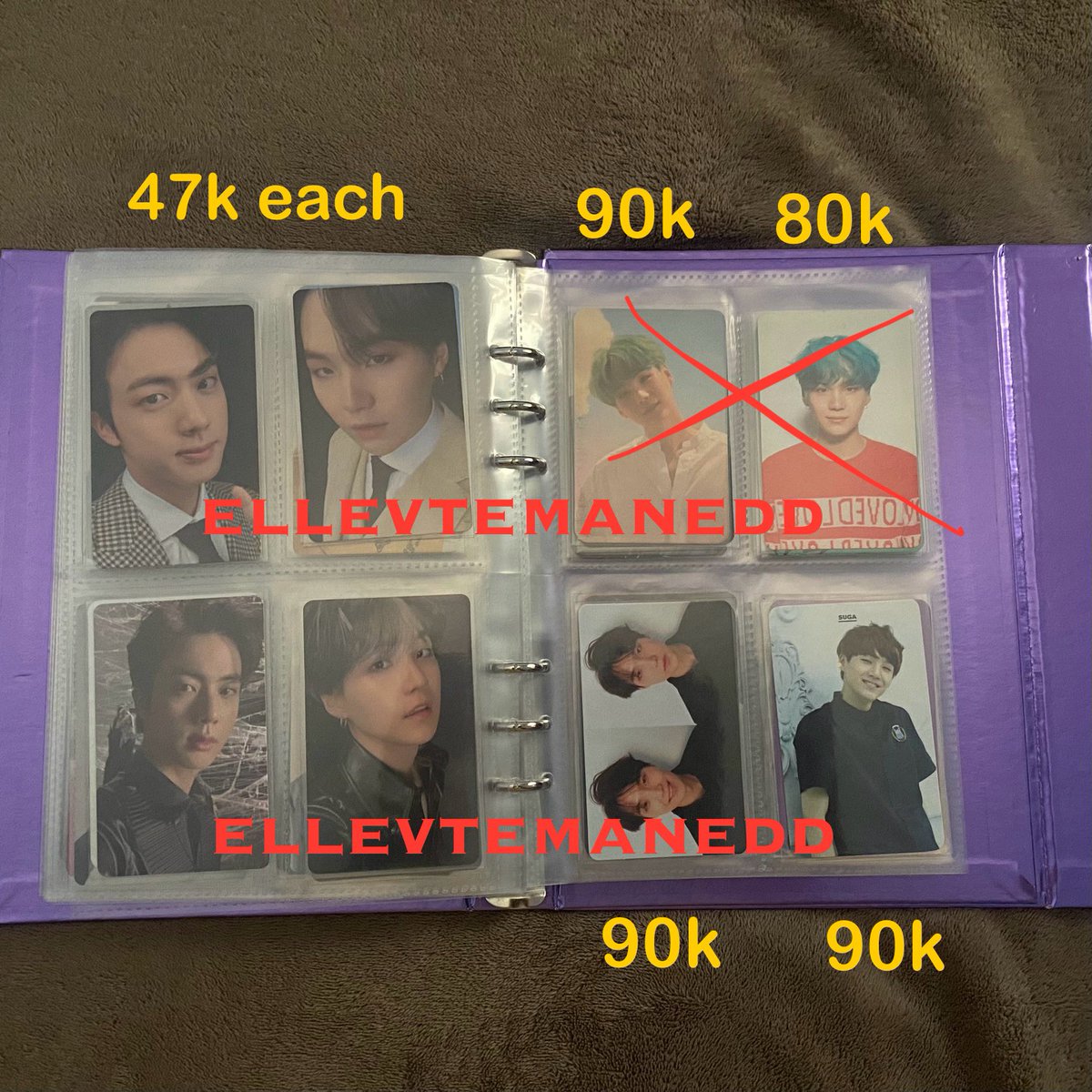 ellevtemanedd's tweet photo. [UPDATE] hi aku mau jual pc BTS aku karena sudah bener bener stop collect pc dan semacamnya, disclaimer aku ga update banget sama harga harga pc ya

🔘pengiriman dari jawa tengah
🔘belum termasuk admin shopee
🔘nego by dm https://t.co/DiCywYxFAS