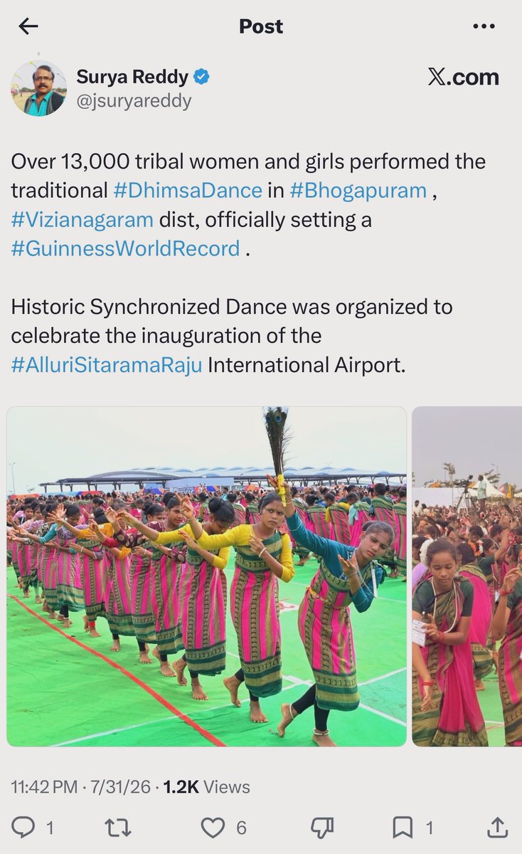 manas_muduli's tweet photo. Look at the difference between Odisha and Andhra Pradesh.

Left: When the Hon’ble PM visited Odisha
Right: When the Hon’ble PM visited AP

Odisha arranged a dance that nobody recognized, while Andhra Pradesh stole the show by showcasing Koraput’s Dhemsa.

I wish we showcased our culture more!