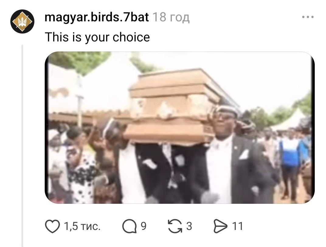 wartranslated's tweet photo. A Black man on Threads wrote about how proud he is of his choice.
It's not certain he's still alive, but people in the comments are already giving him a piece of their minds about it. https://t.co/0Fp5HSEgqq