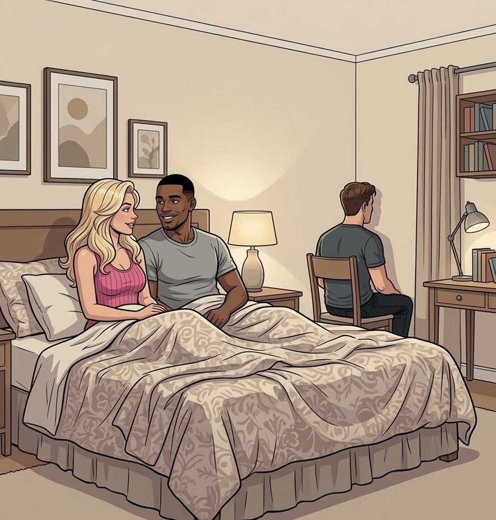 MyFemdomRules's tweet photo. When your wife’s bf comes over https://t.co/kB575DvgDZ