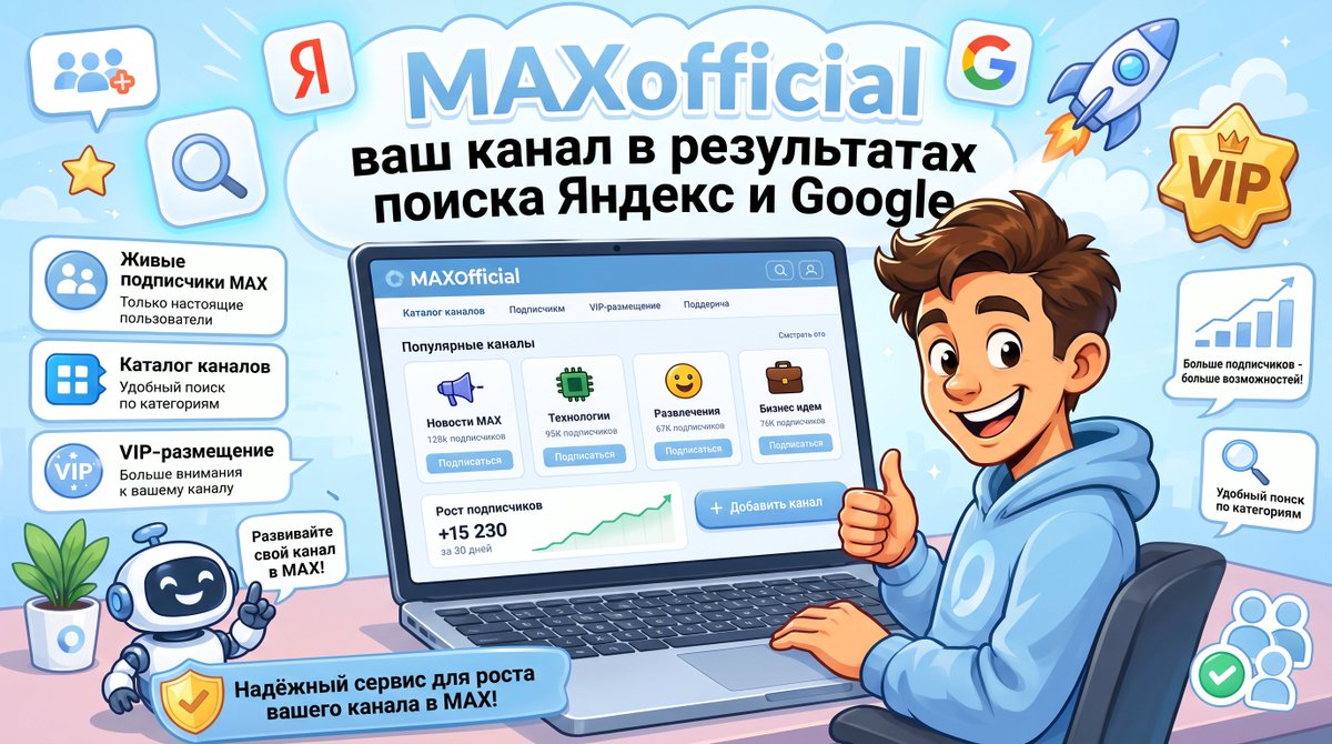 Dmitrii_million's tweet photo. Вы автор канала в мессенджере МАКС?
Добавьте свой канал в каталог MAXofficial и ваш канал начнёт появляться в результатах поиска Яндекс и Google. Скидка 10% за размещение канала по ссылке: https://t.co/Q3fiIqGiWZ https://t.co/4MHwTMhNCF