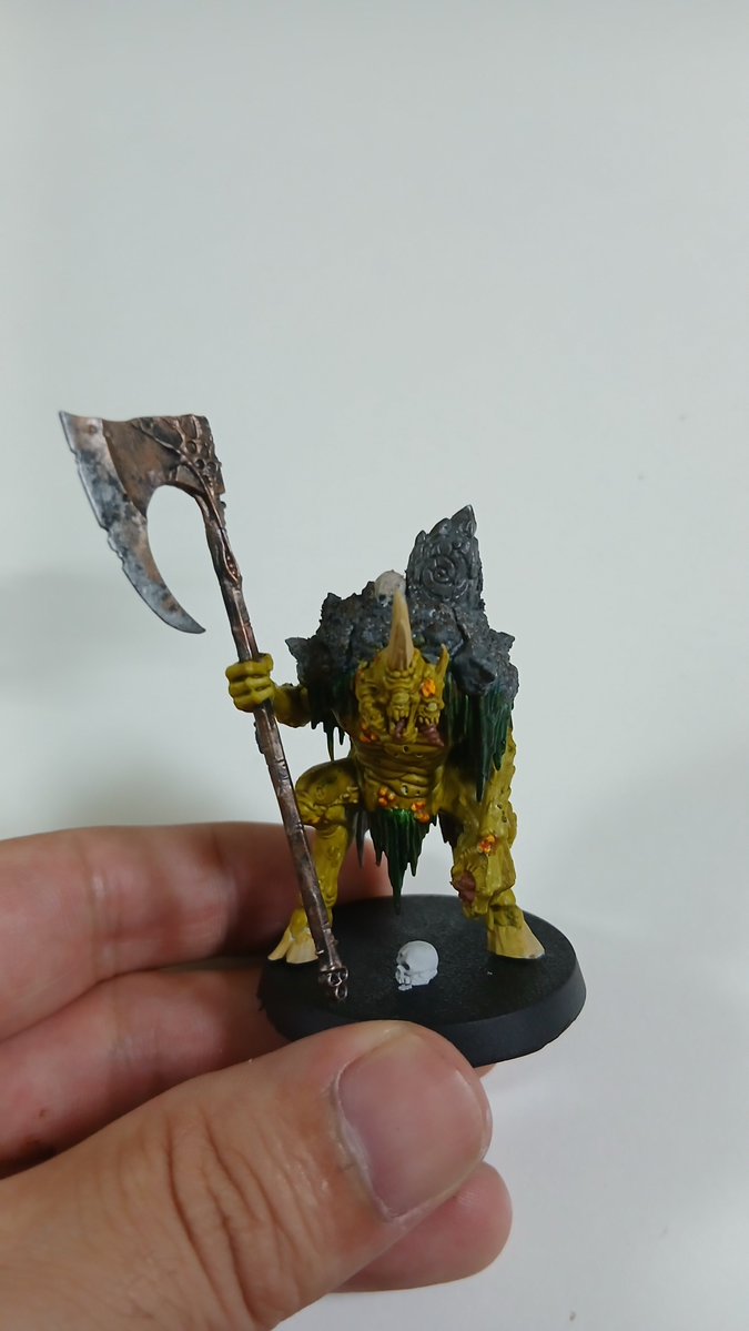 onigiri_40K's tweet photo. キャンカーボーン完成
#warhammer
#ウォーハンマー
#AOS
#ナーグル信者 https://t.co/gcPW9kkqEv