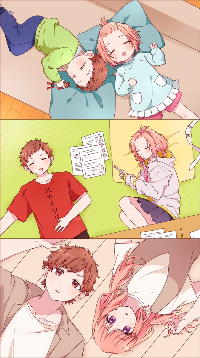 chi17_hero's tweet photo. ひなこた🌼💤 #ハニワ美術部 https://t.co/XNzbzYmODU