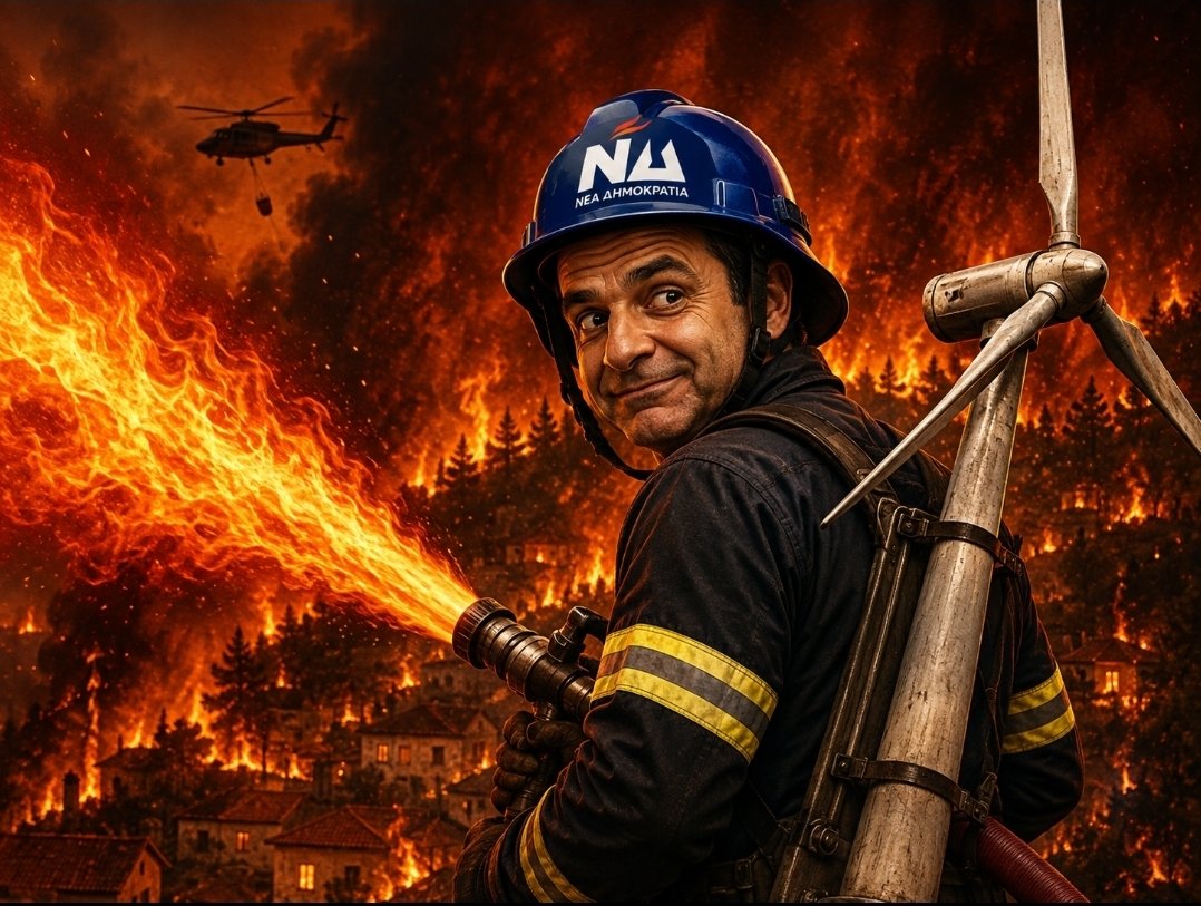PolitikiAnt's tweet photo. Έκαψαν τα πάντα, μόνο και μόνο για να τοποθετηθούν Ανεμογεννήτριες....
Μην ξεχάσετε να τους ξαναψηφίσετε.... https://t.co/lemeZwQBRL