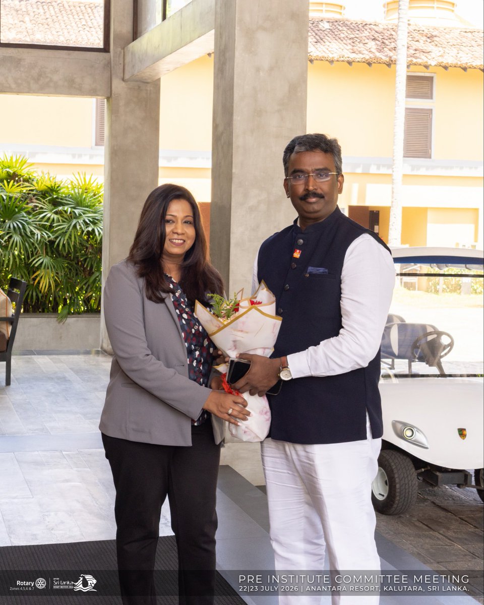 RotaryInstitute's tweet photo. Honoured to welcome Rotary International VP  MMM and the core team from India to SL for site inspections in connection with the  Rotary Institute 2026 that will be held in Sri Lanka after 21 years. This zonal conference will  attract more than 1000 delegates from South Asia. https://t.co/ofcrofuu6O