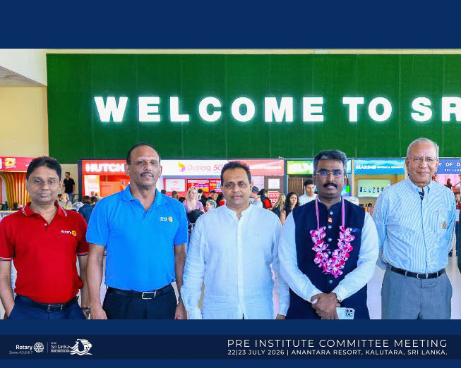 RotaryInstitute's tweet photo. Honoured to welcome Rotary International VP  MMM and the core team from India to SL for site inspections in connection with the  Rotary Institute 2026 that will be held in Sri Lanka after 21 years. This zonal conference will  attract more than 1000 delegates from South Asia. https://t.co/ofcrofuu6O