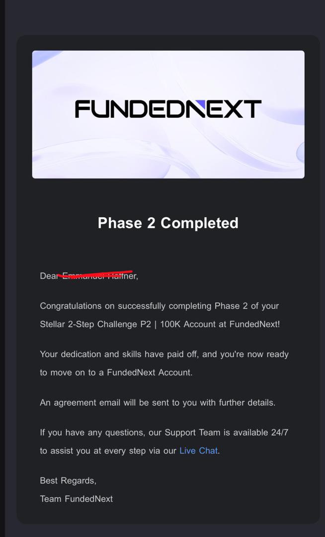 bukiss007's tweet photo. July played a big role in my trading journey.

I passed both my $100K FTMO and $100K FundedNext accounts within the month, and I honestly could not have asked for a better way to close out July.

Beyond the technical side, I have grown a lot in my trading psychology, discipline, and the way I approach the markets.

A big thank you to @PsychedeliaAcad for the education through the PSY 26 academy. Thank you @techriztm for the opportunity to be part of something built around greatness, I truly appreciate it.

Special thanks to my bro @Alubarhika_,you know how much you have contributed to this journey🙏🏾.

Just one week into August, I have already received my first payout✅

Starting August with a much bigger goal in mind.

More to come, Amen 🙏🏾 📈