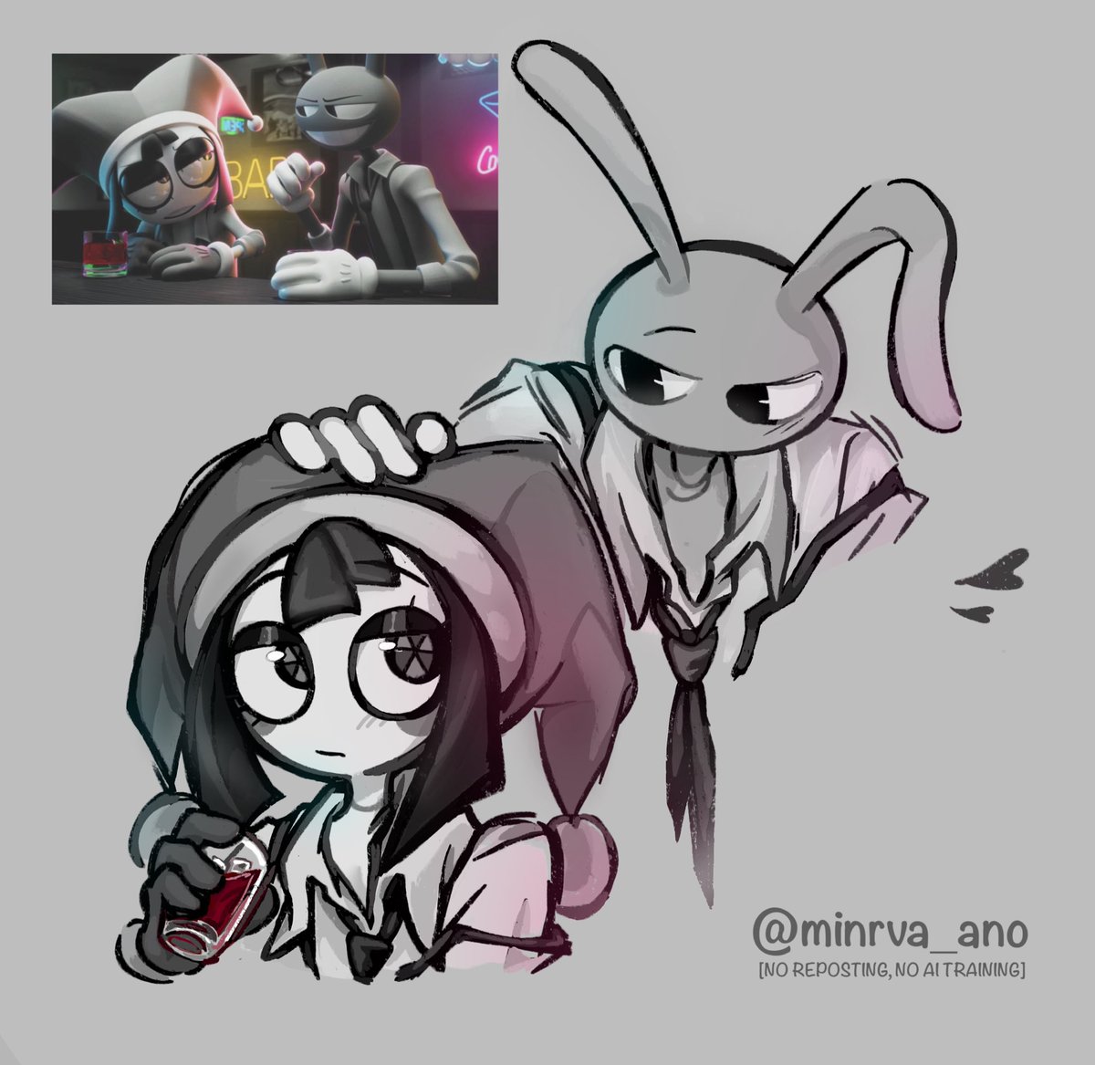 minrva_ano's tweet photo. Funnybunny yahooo——

#funnybunny #pomni #jax #tadc #jaxxpomni https://t.co/Y1gwsedpu3