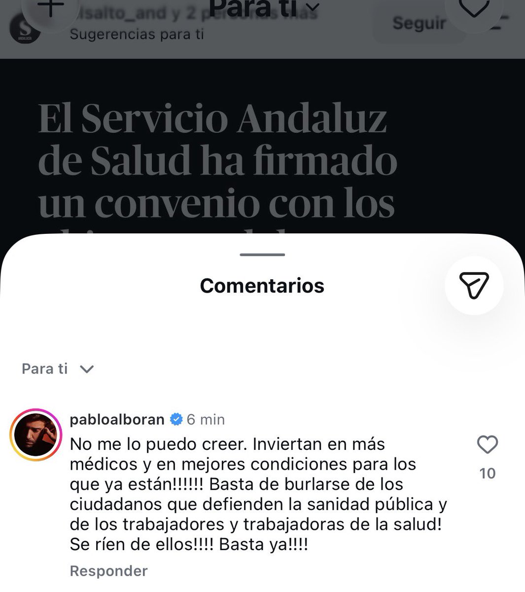 albammmedina's tweet photo. Maravilloso Pablo Alborán contra la decisión de la Junta de Andalucía de destinar fondos del SAS a la asistencia religiosa en los hospitales https://t.co/jHFrAr52n3